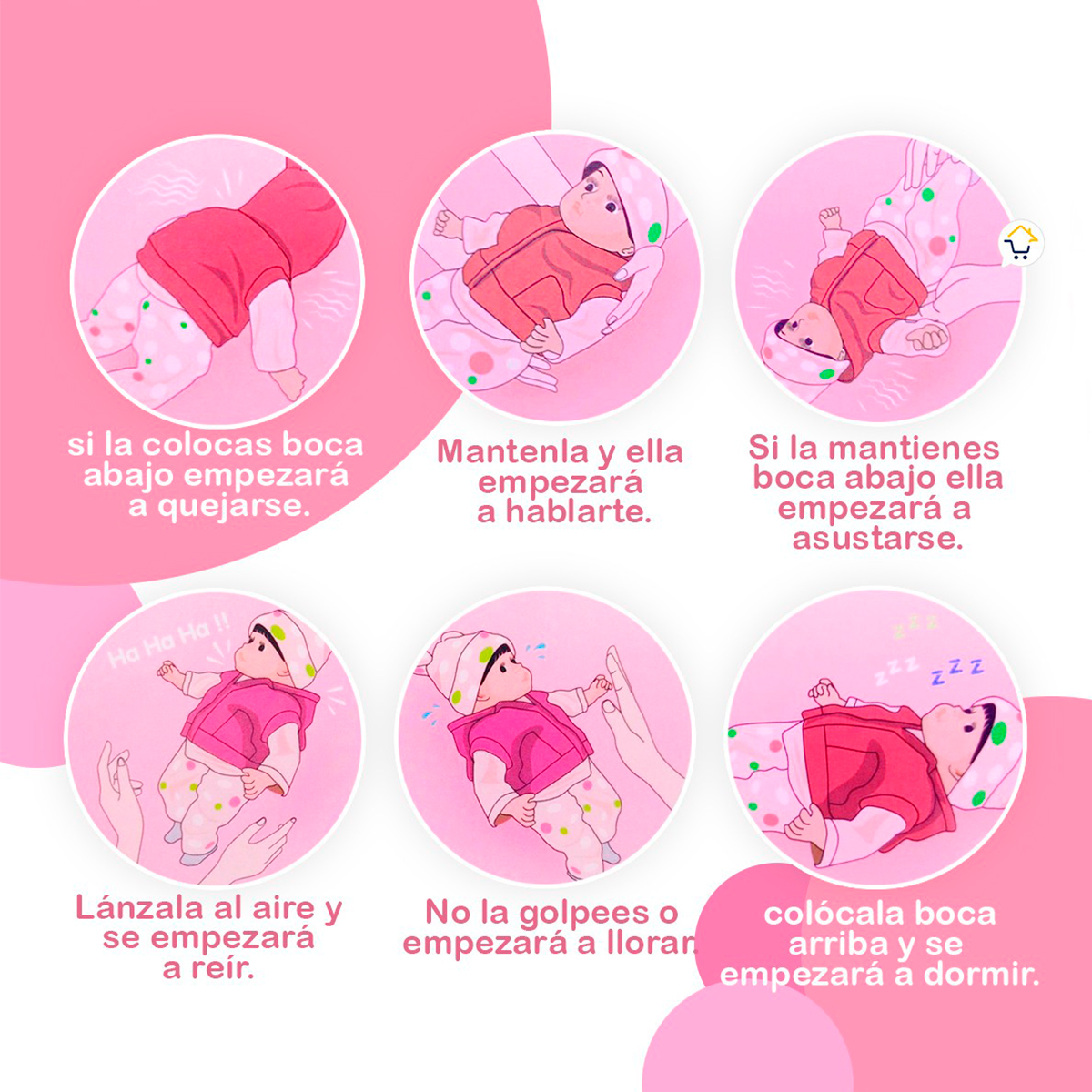 Miniatura 5 de Muñeca Bebe Realista Didactica YJ9313